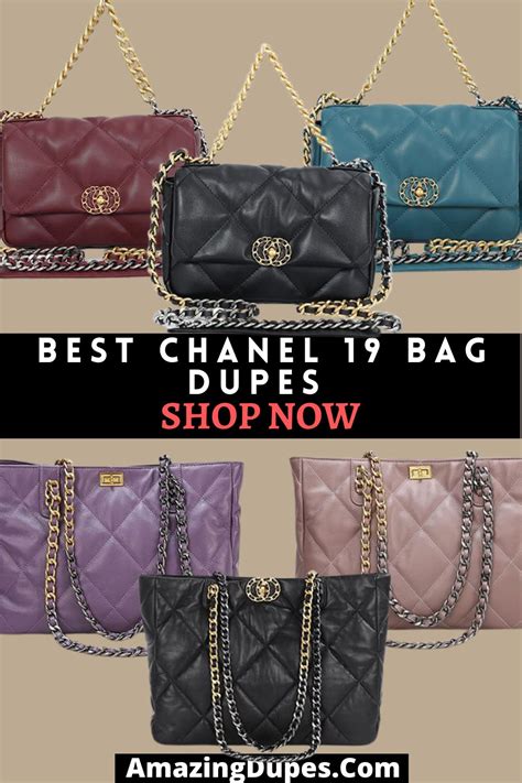 chanel 19 flap bag dupe